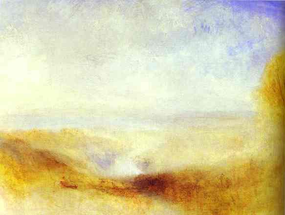 J.M.W. Turner Landscape with River and a Bay in Background.